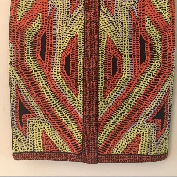 HERVE LEGER OLA JACQUARD SKIRT - M  PRINTED - Picture 9 of 9